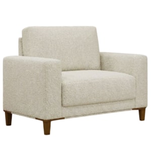 Poltrona Decorativa Oasis Pes Madeira Boucle TCE 1010 MOLL