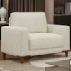 Poltrona Decorativa Oasis Pes Madeira Boucle TCE 1010 MOLL