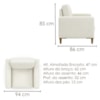 Poltrona Decorativa Oasis Pes Madeira Boucle TCE 1010 MOLL