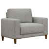 Poltrona Decorativa Oasis Pes Madeira Boucle TCE 1018 MOLL