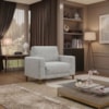 Poltrona Decorativa Oasis Pes Madeira Boucle TCE 1018 MOLL