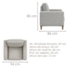 Poltrona Decorativa Oasis Pes Madeira Boucle TCE 1018 MOLL