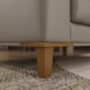 Poltrona Decorativa Oasis Pes Madeira Courino TCS 726 MOLL