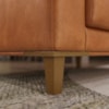 Poltrona Decorativa Oasis Pes Madeira Courino TCS 727 MOLL