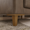 Poltrona Decorativa Oasis Pes Madeira Courino TCS 729 MOLL