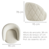 Poltrona Decorativa Organica Essence Base Fixa Boucle TCE 1010 MOLL