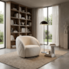 Poltrona Decorativa Organica Essence Base Fixa Boucle TCE 1010 MOLL