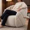 Poltrona Decorativa Organica Essence Base Fixa Boucle TCE 1010 MOLL