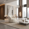 Poltrona Decorativa Organica Essence Base Fixa Boucle TCE 1010 MOLL