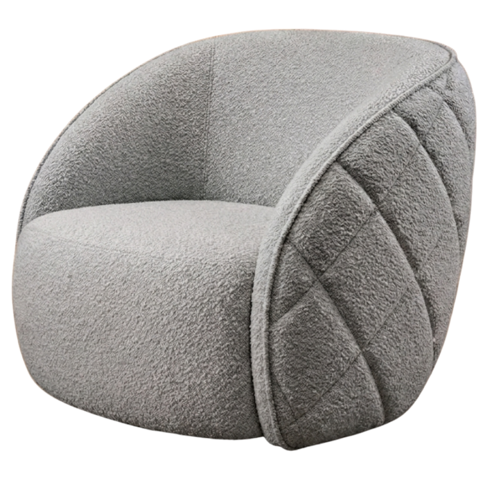 Poltrona Decorativa Organica Essence Base Fixa Boucle TCE 1018 MOLL