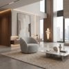 Poltrona Decorativa Organica Essence Base Fixa Boucle TCE 1018 MOLL