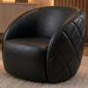 Poltrona Decorativa Organica Essence Base Fixa Courino TCS 724 MOLL