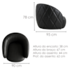 Poltrona Decorativa Organica Essence Base Fixa Courino TCS 724 MOLL