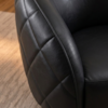 Poltrona Decorativa Organica Essence Base Fixa Courino TCS 724 MOLL