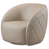 Poltrona Decorativa Organica Essence Base Fixa Courino TCS 725 MOLL