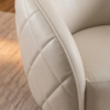 Poltrona Decorativa Organica Essence Base Fixa Courino TCS 725 MOLL