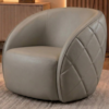 Poltrona Decorativa Organica Essence Base Fixa Courino TCS 726 MOLL