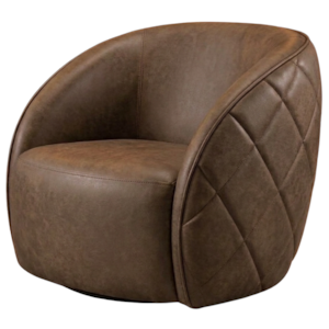 Poltrona Decorativa Organica Essence Base Fixa Courino TCS 729 MOLL