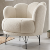Poltrona Decorativa Organica Flora Pes Ferro Boucle TCE 1010 MOLL
