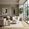 Poltrona Decorativa Organica Flora Pes Madeira Boucle TCE 1010 MOLL