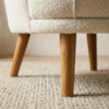 Poltrona Decorativa Organica Flora Pes Madeira Boucle TCE 1010 MOLL