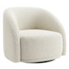 Poltrona Decorativa Organica Joy Base Giratoria Boucle TCE 1010 MOLL