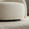 Poltrona Decorativa Organica Joy Base Giratoria Boucle TCE 1010 MOLL