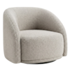 Poltrona Decorativa Organica Joy Base Giratoria Boucle TCE 1018 MOLL