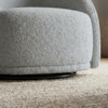 Poltrona Decorativa Organica Joy Base Giratoria Boucle TCE 1018 MOLL