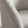 Poltrona Decorativa Organica Joy Base Giratoria Boucle TCE 1018 MOLL