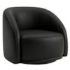 Poltrona Decorativa Organica Joy Base Giratoria Courino TCS 724 MOLL