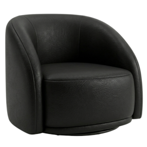 Poltrona Decorativa Organica Joy Base Giratoria Courino TCS 724 MOLL