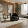 Poltrona Decorativa Organica Joy Base Giratoria Courino TCS 724 MOLL