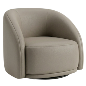 Poltrona Decorativa Organica Joy Base Giratoria Courino TCS 726 MOLL