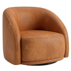 Poltrona Decorativa Organica Joy Base Giratoria Courino TCS 727 MOLL