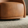 Poltrona Decorativa Organica Joy Base Giratoria Courino TCS 727 MOLL