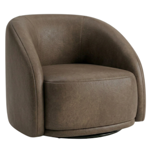Poltrona Decorativa Organica Joy Base Giratoria Courino TCS 729 MOLL