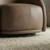 Poltrona Decorativa Organica Joy Base Giratoria Courino TCS 729 MOLL