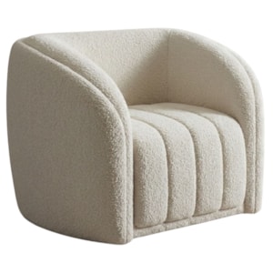 Poltrona Decorativa Organica Mehis Base Fixa Boucle TCE 1010 MOLL