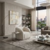 Poltrona Decorativa Organica Mehis Base Fixa Boucle TCE 1010 MOLL