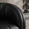 Poltrona Decorativa Organica Mehis Base Fixa Courino TCS 724 MOLL