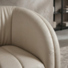 Poltrona Decorativa Organica Mehis Base Fixa Courino TCS 725 MOLL
