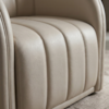 Poltrona Decorativa Organica Mehis Base Fixa Courino TCS 725 MOLL