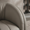 Poltrona Decorativa Organica Mehis Base Fixa Courino TCS 726 MOLL