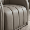 Poltrona Decorativa Organica Mehis Base Fixa Courino TCS 726 MOLL