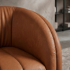 Poltrona Decorativa Organica Mehis Base Fixa Courino TCS 727 MOLL
