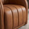 Poltrona Decorativa Organica Mehis Base Fixa Courino TCS 727 MOLL