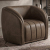 Poltrona Decorativa Organica Mehis Base Fixa Courino TCS 729 MOLL