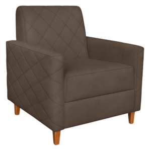 Poltrona Decorativa Paris 78 cm Veludo 2231 Ezz