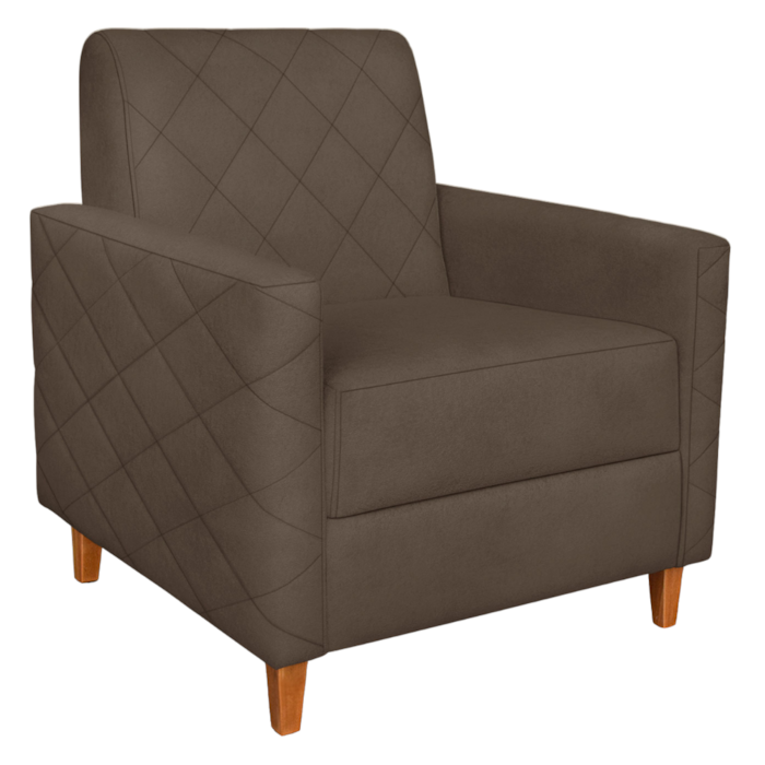 Poltrona Decorativa Paris 78 cm Veludo 2231 Ezz